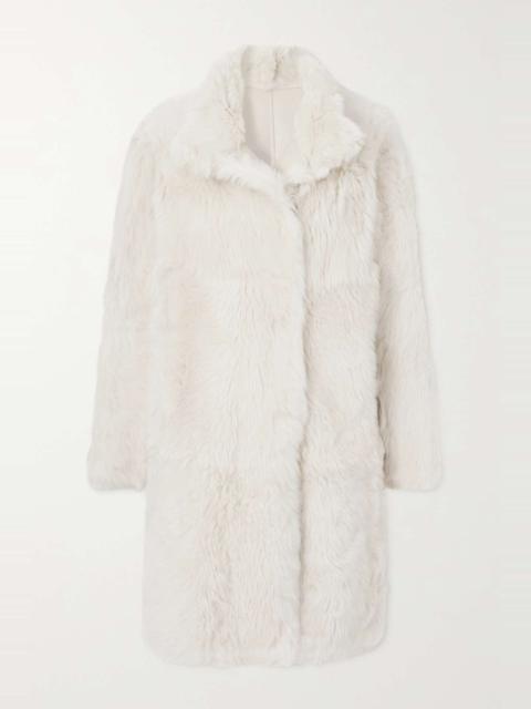 Yves Salomon Toscana oversized shearling coat