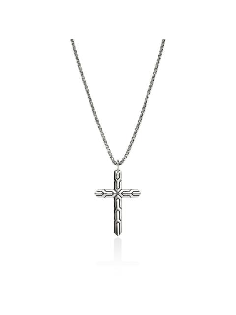JOHN HARDY Icon 50 Cross Pendant Necklace, Sterling Silver