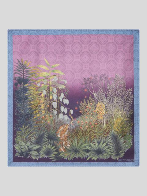 Etro PRINTED SILK POCKET SQUARE