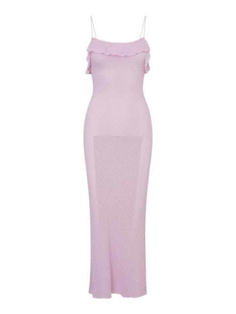 LoveShackFancy Alivia Maxi Dress pink
