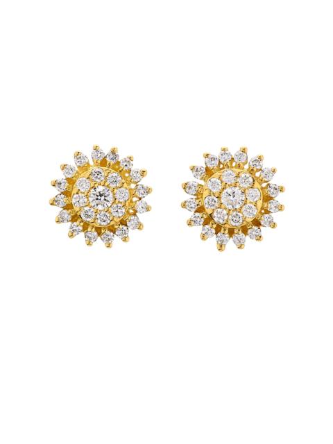 ROBERTO COIN Women's 18K Yellow Gold & 0.35 TCW Diamond Starburst Stud Earrings - Yellow Gold