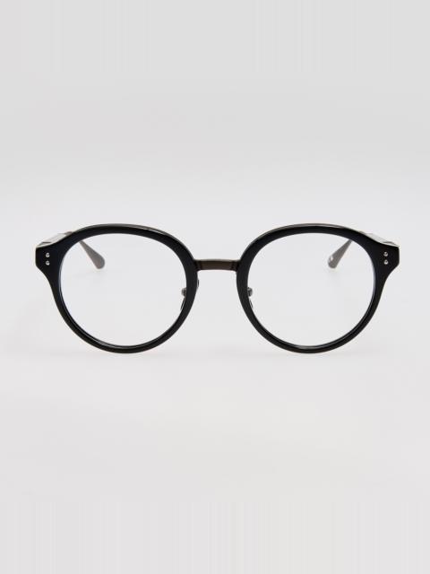 LINDA FARROW Curtis Optical in Black Matt Nickel