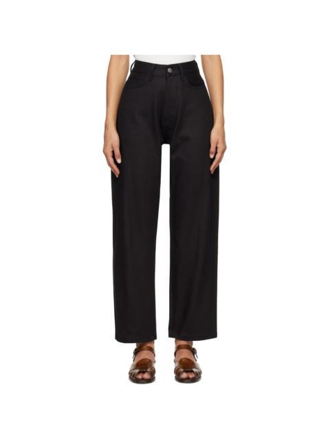 Studio Nicholson Black Ruthe Selvedge Jeans