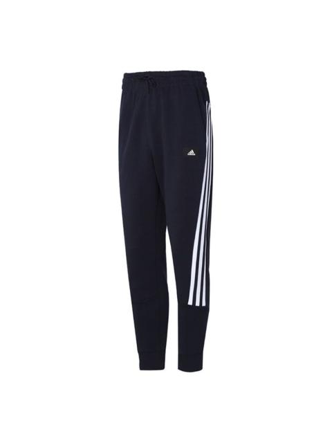 Men's adidas Fi 3s Pant Logo Printing Bundle Feet Sports Pants/Trousers/Joggers Navy Blue H46535