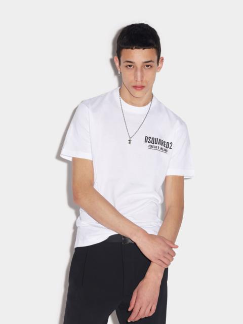 【送料&関税込】Dsquared2 bello Bello Black Printed T-shirt DSQUARED2 D2 BELLO BELLO COOL T-SHIRT | REVERSIBLE