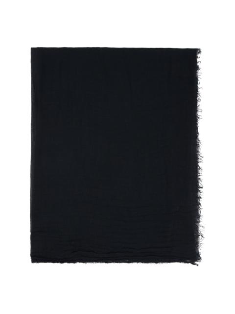 Rick Owens Black Temple Sandy Mega Scarf