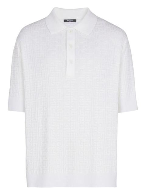 Balmain PB-monogram polo shirt