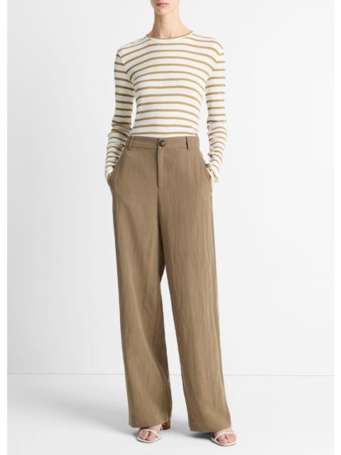 Vince Textured Relaxed Wide-Leg Pant