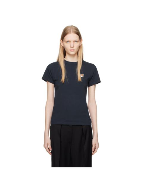 Maison Kitsuné Navy Fox Head T-Shirt