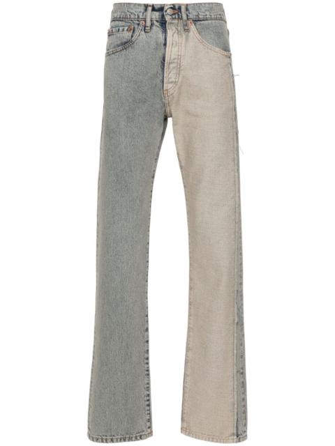 MM6 Maison Margiela panelled straight-leg jeans