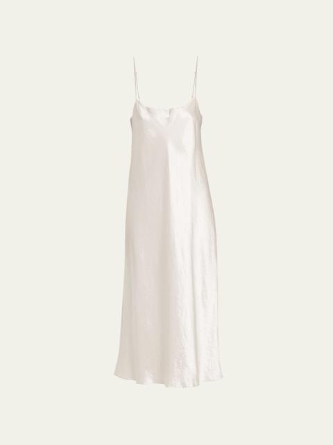 Vince Slip Satin Midi Dress
