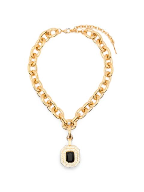 Alessandra Rich Alessandra Rich Crystal-embellished Curb-link Necklace