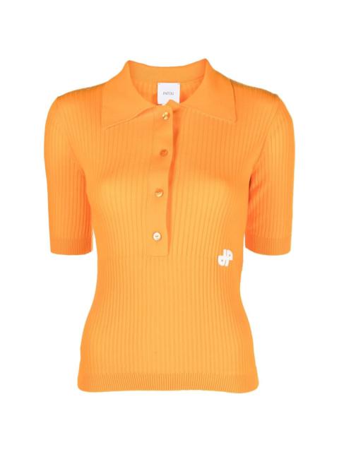 PATOU knitted polo top
