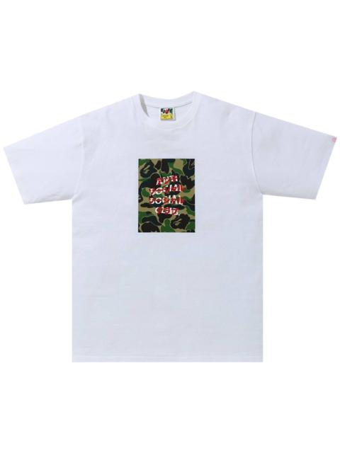 BAPE x Anti Social Social Club ABC Camo Box Tee 'White/Green'