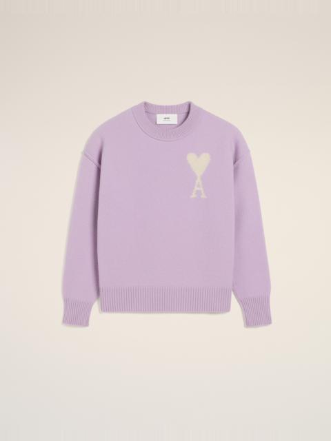 AMI Paris PURPLE WOOL AMI DE COEUR SWEATER