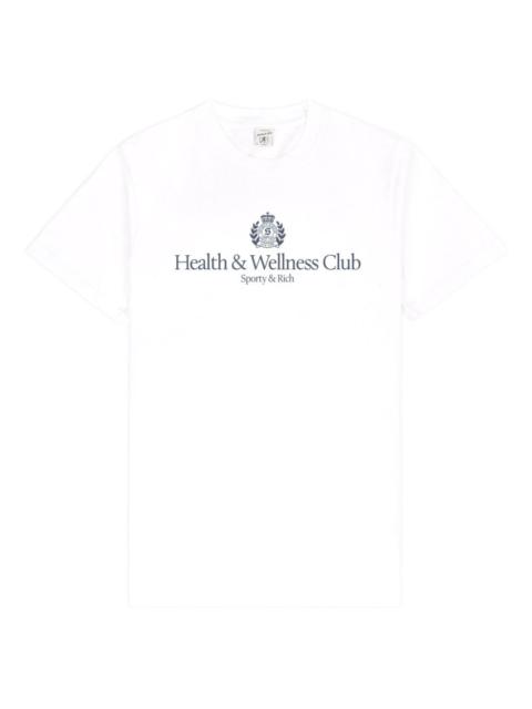 Sporty & Rich H&W logo-embellished T-shirt