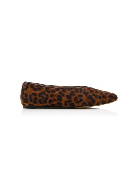 LE MONDE BÉRYL Regency Leopard Calf Hair Ballet Flats animal