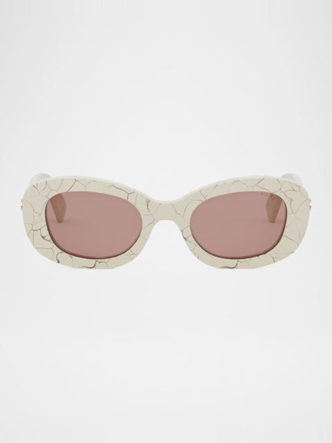 BVLGARI B.ZERO1 Oval Acetate and Nylon Sunglasses