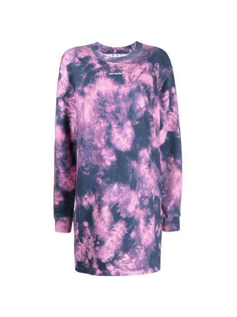 Arrows tie-dye sweatshirt dress