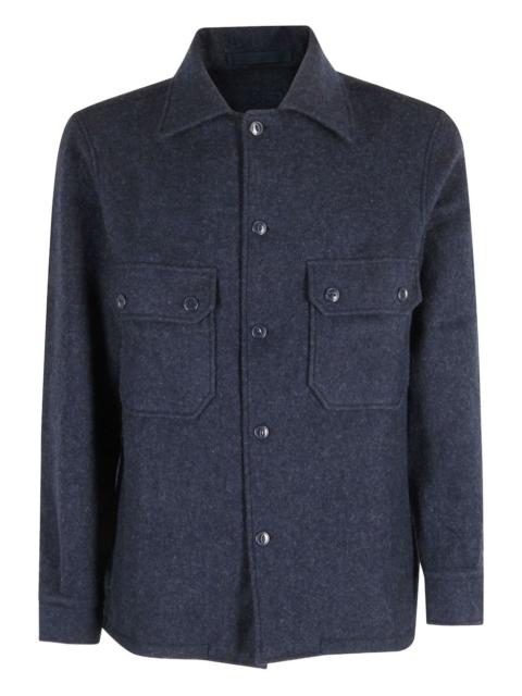 FORTELA front-pockets wool shirt jacket