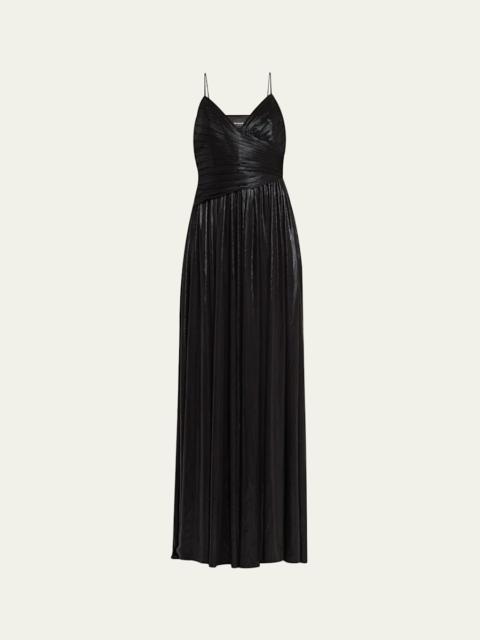 RETROFÊTE Doss Metallic Cocktail Dress