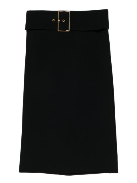 ROWEN ROSE buckle mini skirt