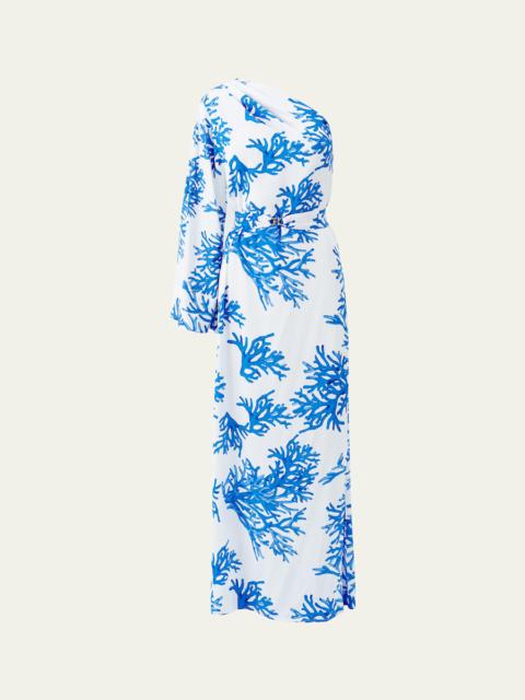 MELISSA ODABASH Lauren Asymmetric Maxi Dress