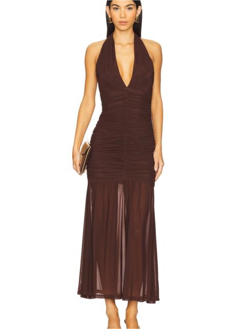 BARDOT x REVOLVE Sephera Halter Mesh Midi Dress