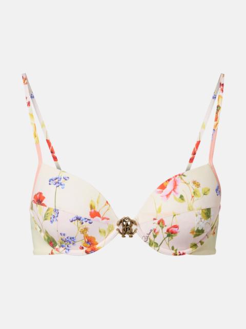 Roberto Cavalli Printed bikini top