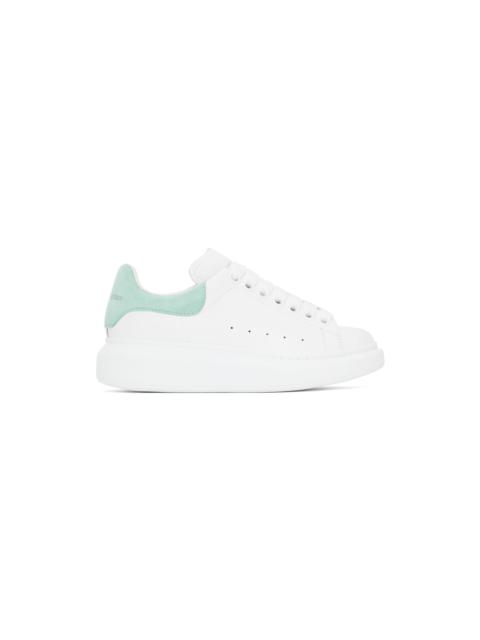 Alexander McQueen SSENSE Exclusive White & Green Oversized Sneakers