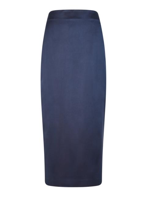 HEIRLOME Sandrita Silk Maxi Skirt dark wash