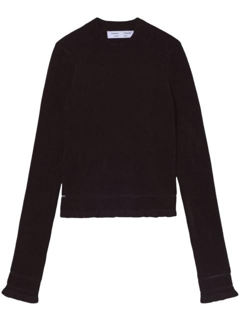 Proenza Schouler chenille-texture long-sleeved sweater