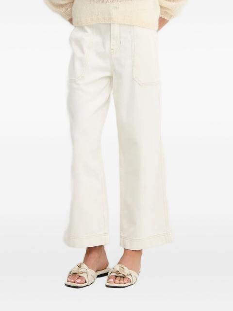 BOSS contrast-stitch jeans
