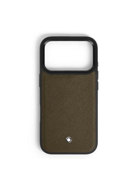 Montblanc HARDSHELL CASE FOR IPHONE 17 PRO IN SARTORIAL LEATHER