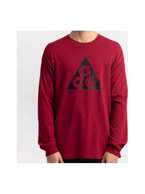 Nike Men's Nike Acg Long Sleeves Rose Red T-Shirt BQ3457-620