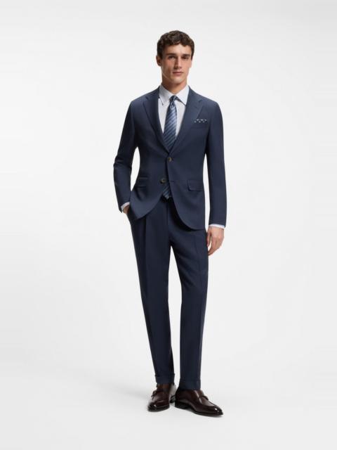 BOSS TWO-PIECE SLIM-FIT SUIT IN WOOL AND SILK