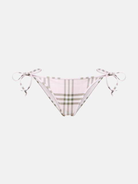 Burberry Burberry Check bikini bottoms