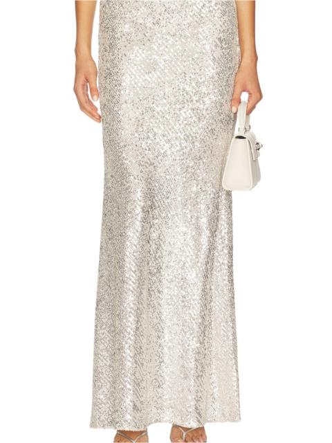 Enza Costa Sequin Full Length Skirt