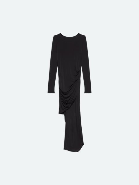 Helmut Lang LONGSLEEVE TWISTED DRAPE DRESS