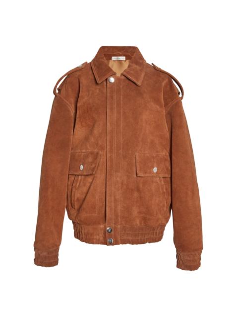 LUDOVIC DE SAINT SERNIN Robert Leather-Suede Bomber tan