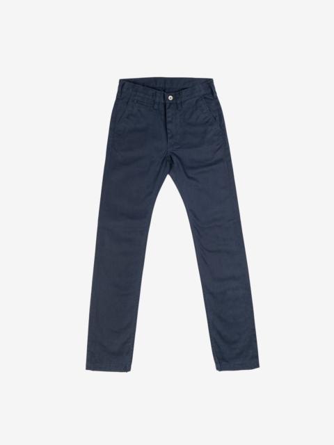 Iron Heart IH-721-NAV 9oz Mercerised Selvedge Cotton Slim Tapered Chinos - Navy