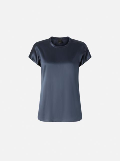 PINKO SHORT-SLEEVED SATIN BLOUSE