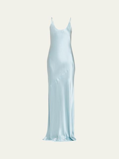 L'AGENCE Charmaine U-Neck Silk Gown
