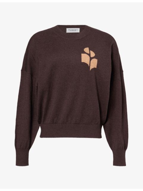 Isabel Marant Étoile Marisans Logo-Intarsia Cotton-Blend Jumper