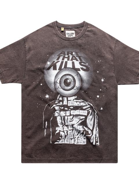 GALLERY DEPT. Art That Kills Rod Graphic T-Shirt "Faded Black" GD226