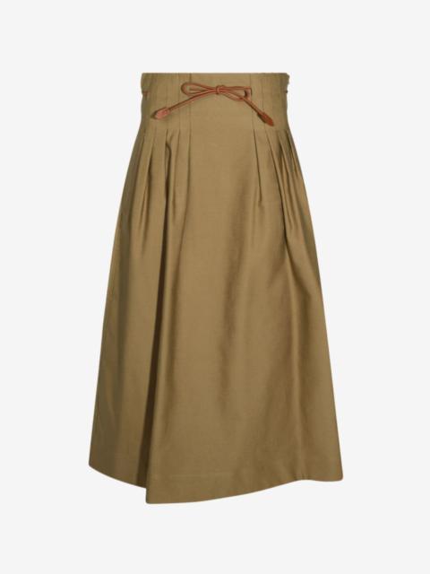 Max Mara pleated drawstring skirt