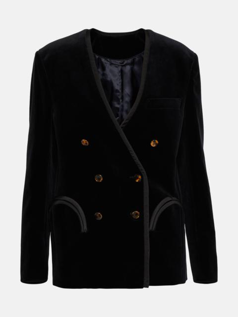 Jealousy double-breasted cotton blazer