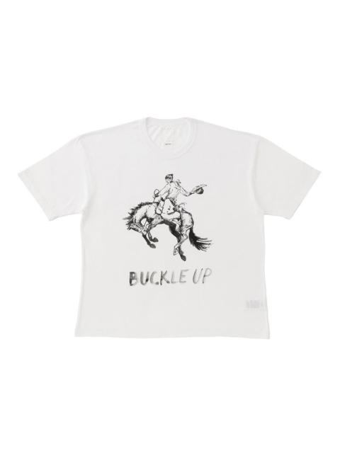 visvim JUMBO TEE S/S BUCKLE UP WHITE
