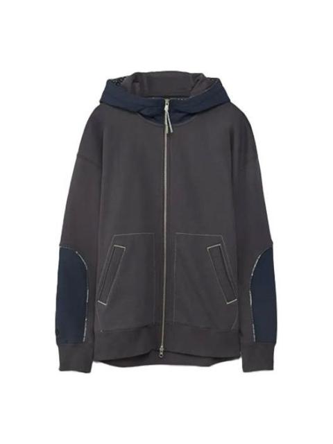 Converse Men's Converse x Paria Farzaneh Crossover Splicing Hooded Zipper Jacket Blue 10022623-A01