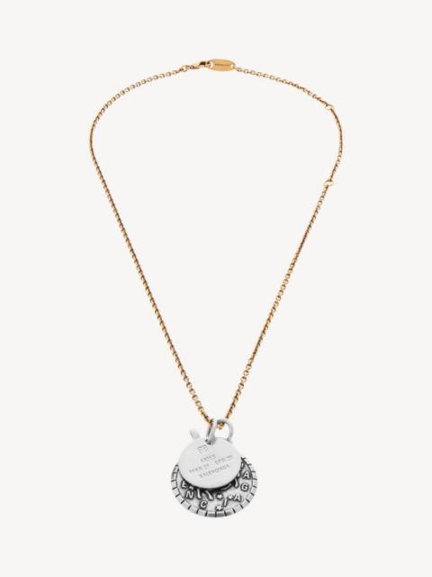 BALENCIAGA Horoscope Aries Necklace in Gold/silver